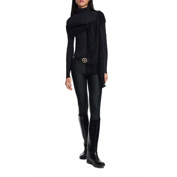 NEW DOROTHEE SCHUMACHER perfect match shirt in pure black